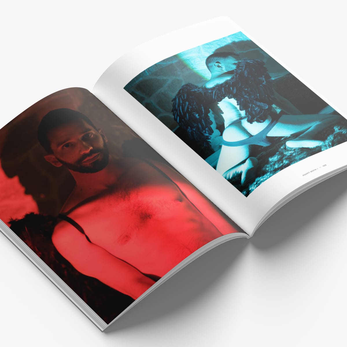 Pages intérieures du magazine Adart Book I : modèle François