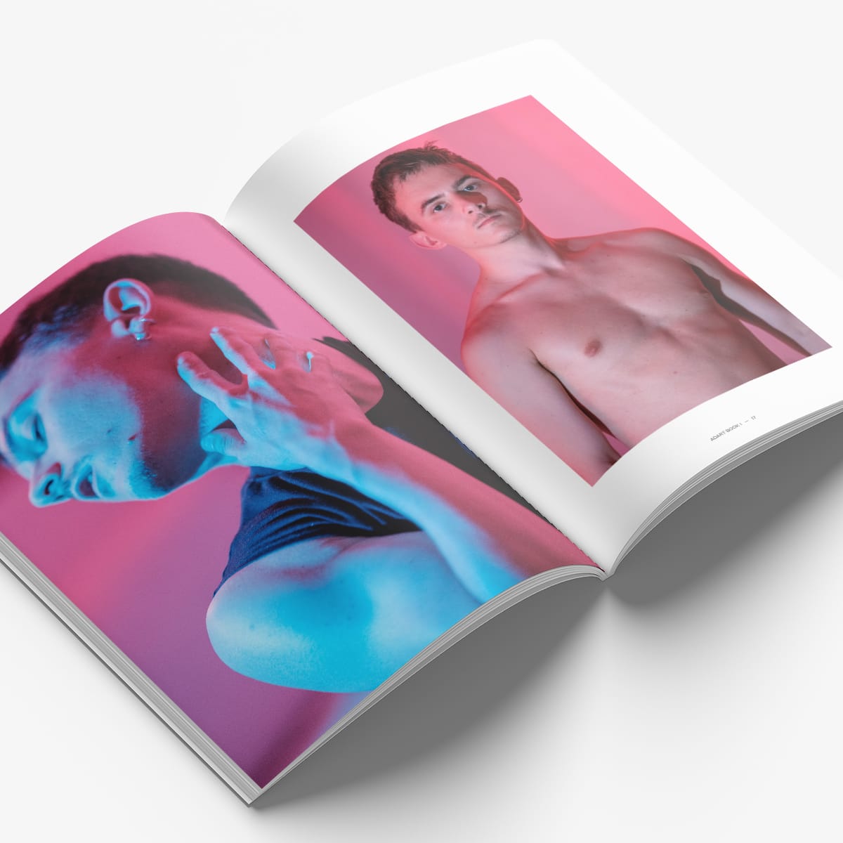 Pages intérieures du magazine Adart Book I : modèle Gaston (2e exemple)