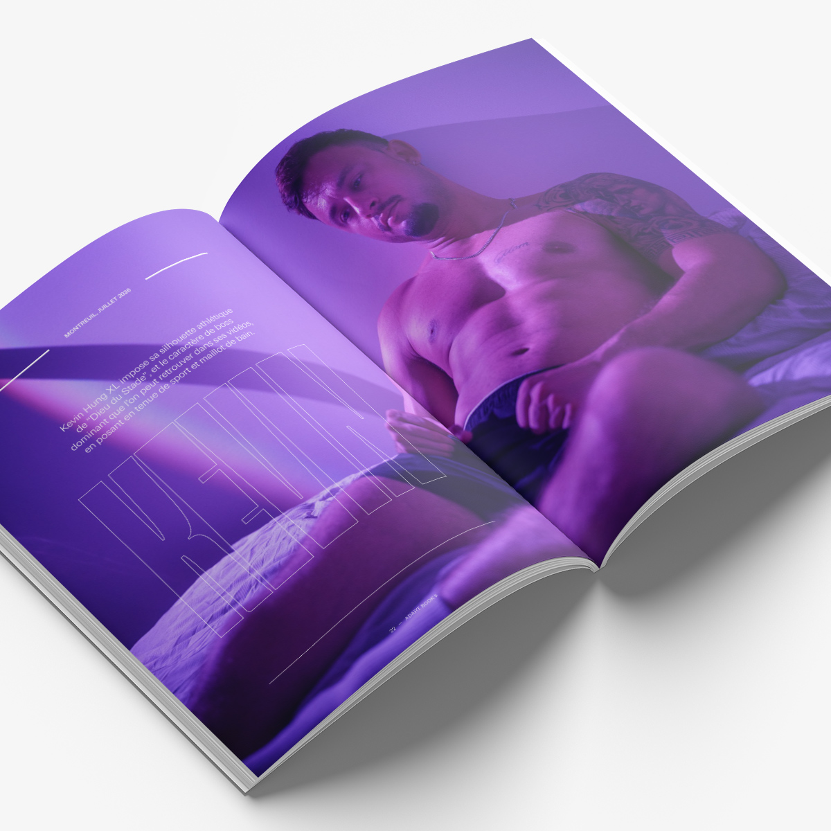 Double page du magazine Adart Book II avec KevinHungXL